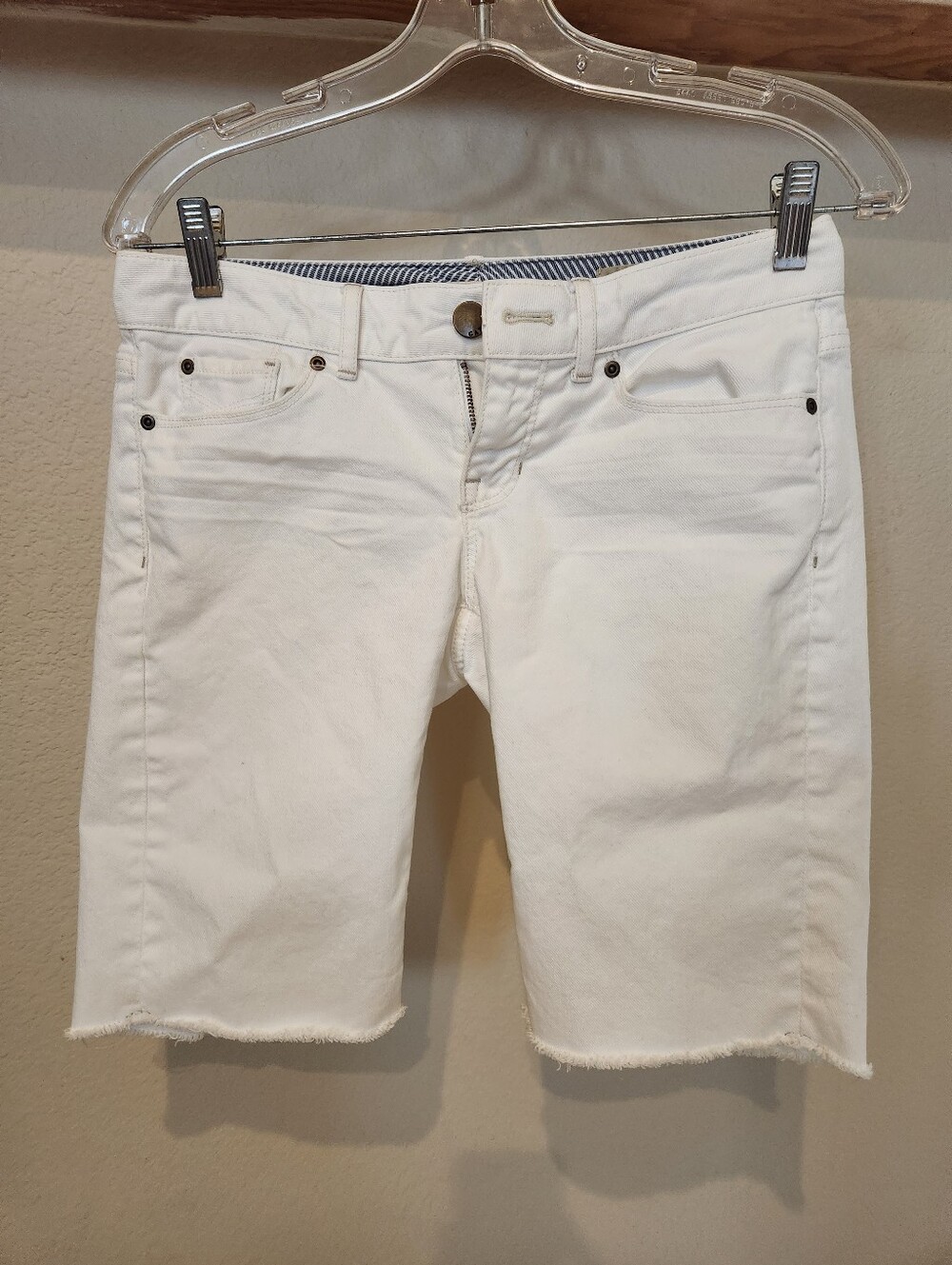 GAP White Women's Denim Bermuda Shorts